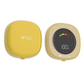 Mini portable magnetic hand warmer USB rechargeable double side heating in white, black, pink, yellow, and green JF331