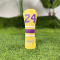 Set of four PU golf club head sleeves in a chosen colour for UT, No 1, 3/5, and Square putter woods.