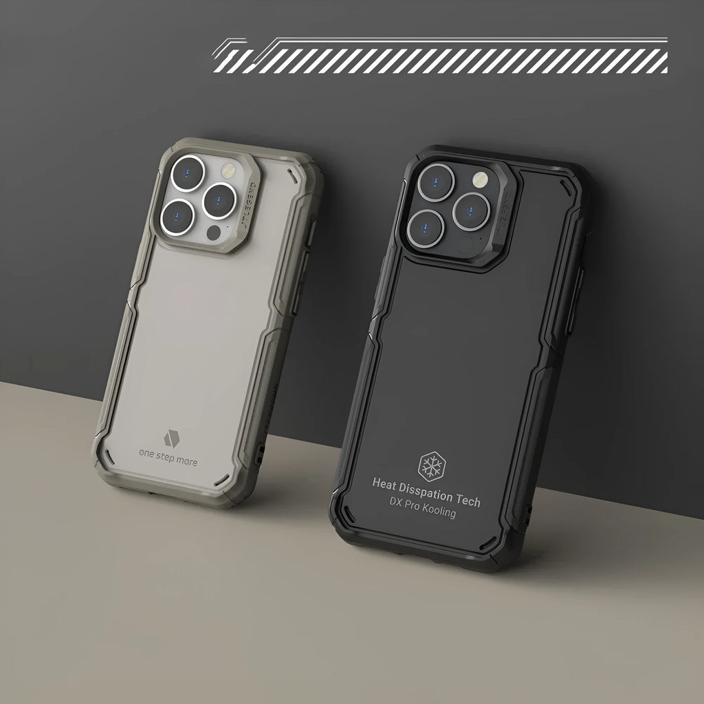 Military regulations fall-proof TPU PC back cover case for iPhone 14 series in black