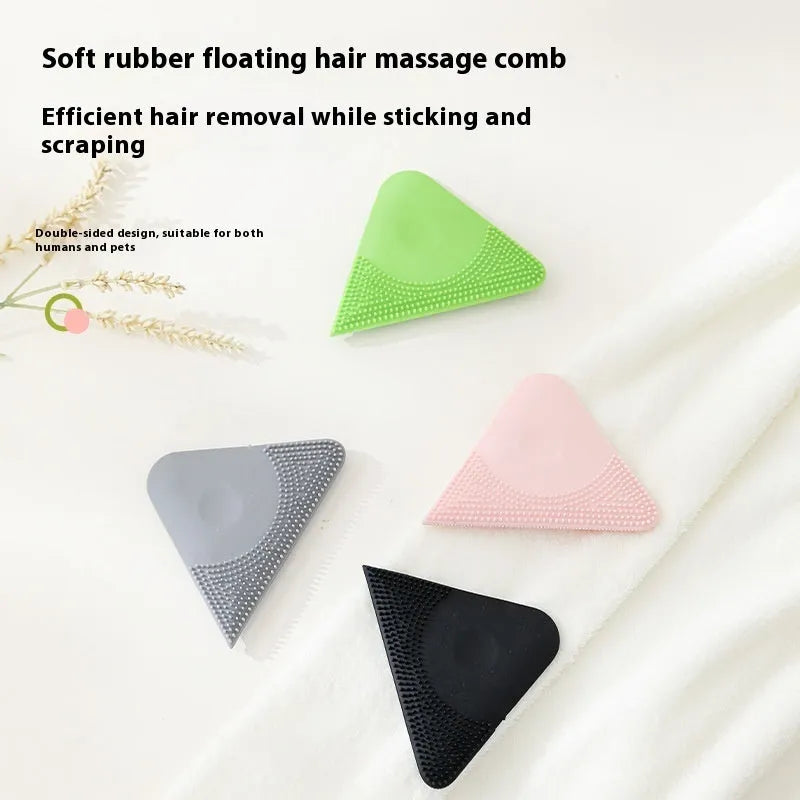 PTE pet hair scraper comb brush for cat grooming and clothing de-furring in four colour options