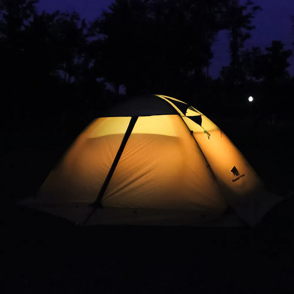 Outdoor folding tent in Army Green, double-layer design, 210x180x120 cm, with 3000MM waterproof rating