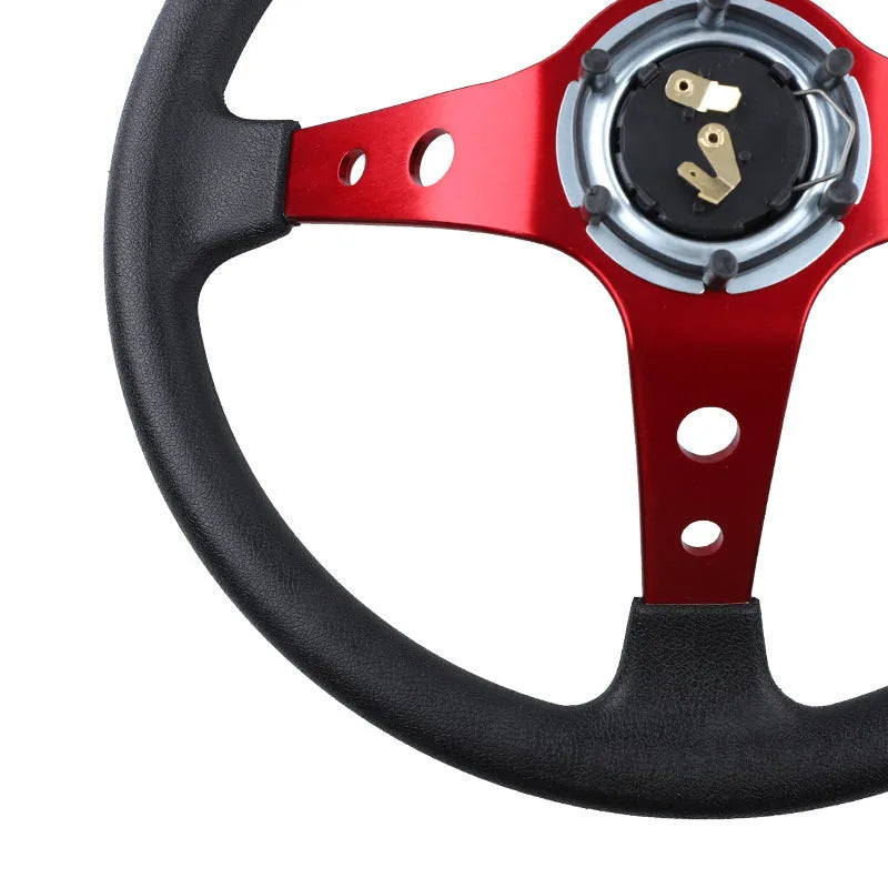 Car modified general PU steering wheel for 70mm hole spacing in multiple colours