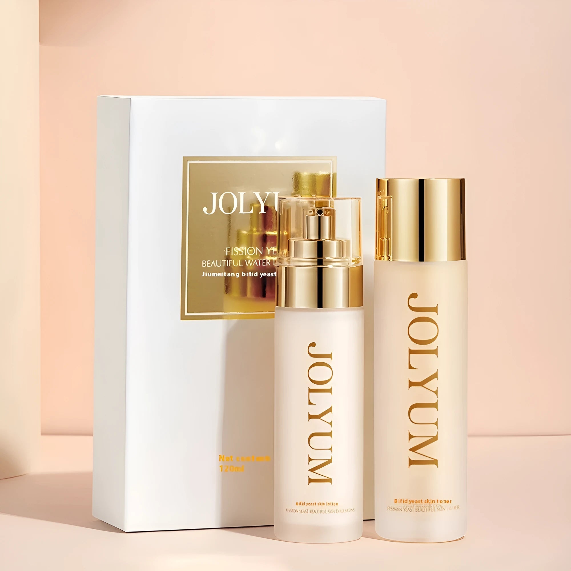 Hydrating water bank essence toner and lotion set with bifid yeast 120ml and 80ml