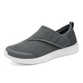 Mesh walking shoes with Velcro closure in black, blue, gray, or wine red colours