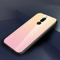 Gradient 6A glass all-inclusive phone case for VIVO X27, solid colour simple back cover