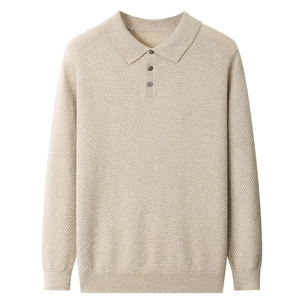 Men's loose solid colour cashmere style pullover jumper in milk camel, spearmint or flower blue, sizes S to XXXL