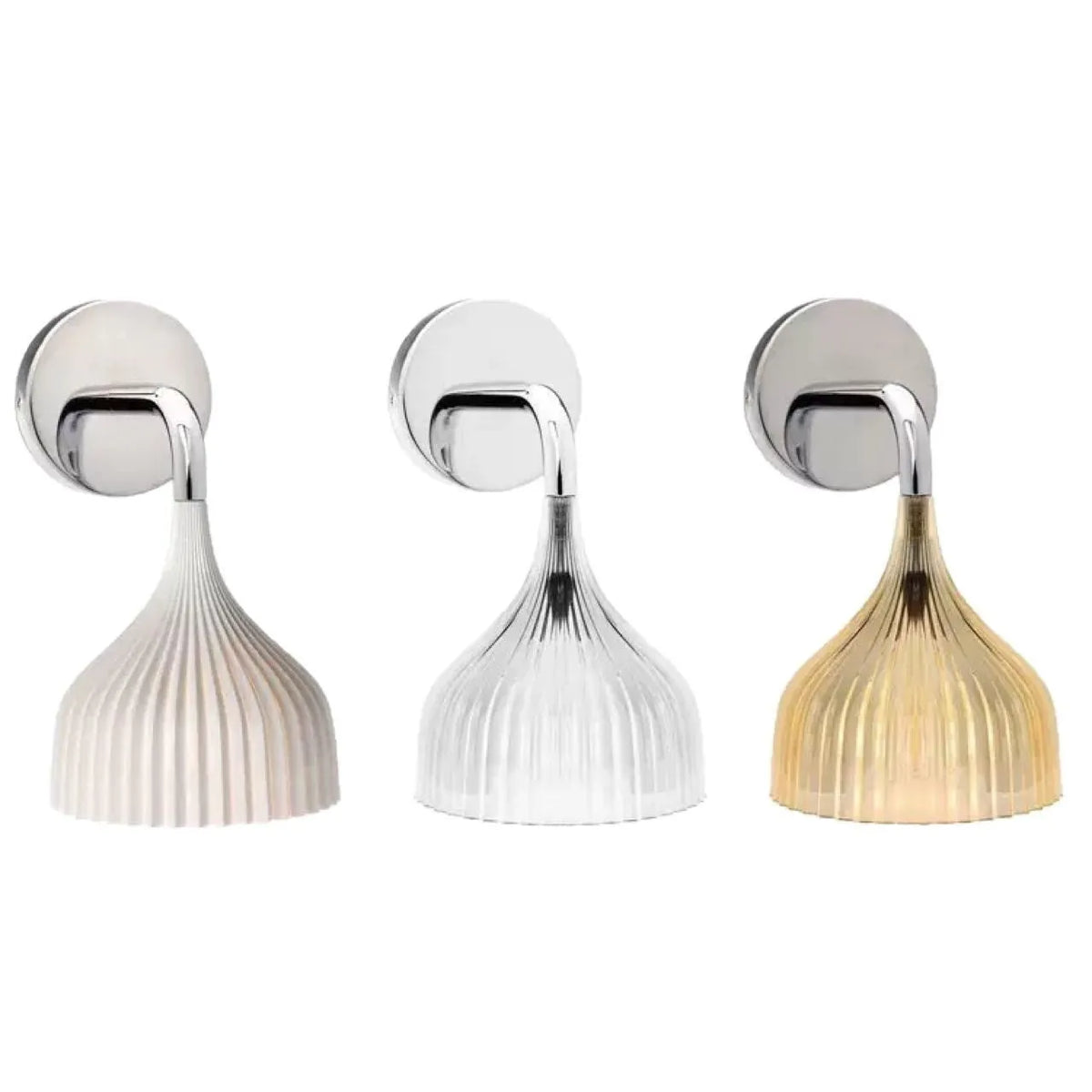 Nordic acrylic wall and ceiling ambience light in white, yellow or transparent for bedside, study and corridor
