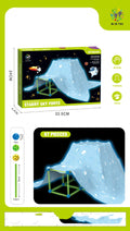 Children's plastic fort building kit with rods, balls, and storage bag for creating tents castles tunnels