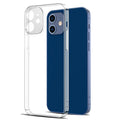 Fully transparent silicone soft case for Apple iPhone, clear TPU back cover on an iPhone
