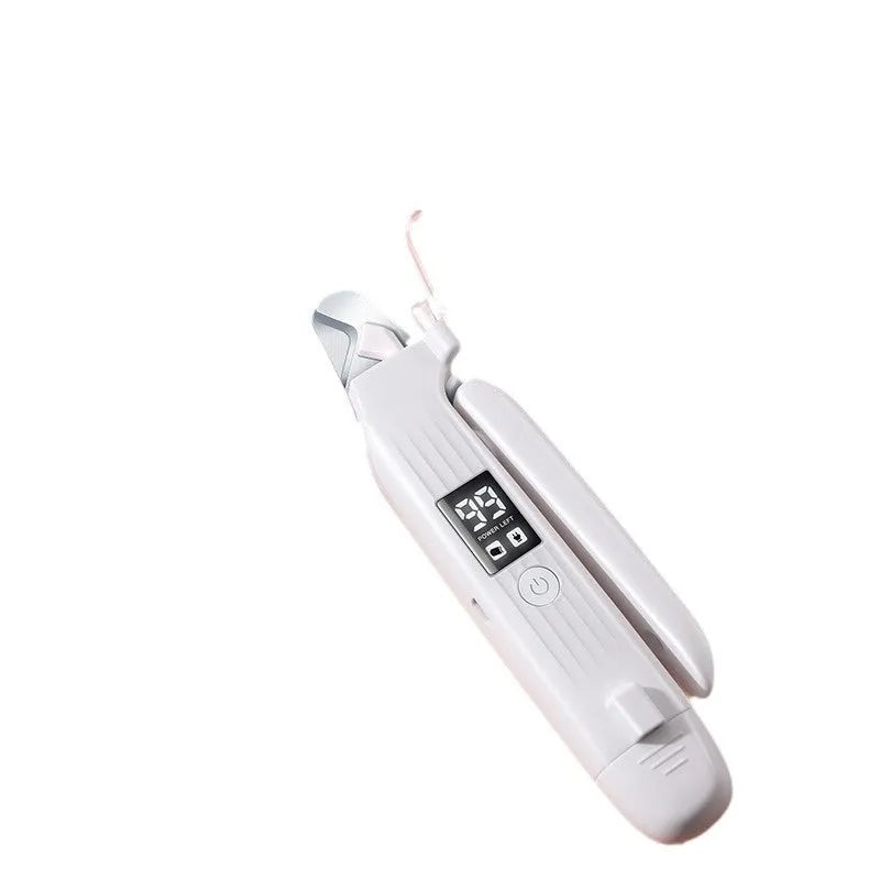 HZ8 White dog nail clippers with piercing function and ABS plastic construction