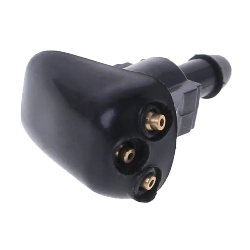 Black Ford 2008-2011 windshield water nozzle with clip-on design for car washer jet replacement