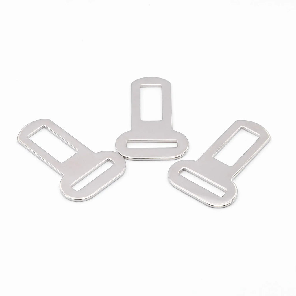 26mm silvery metal pet safety buckle for leash and car restraint connections
