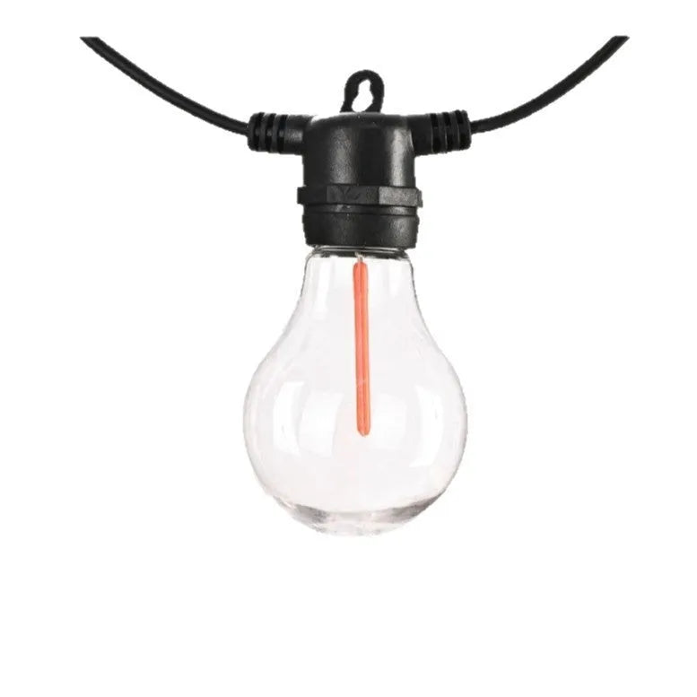 Outdoor waterproof string lights with 10 LED bulbs on a 5-metre cable for garden and event use