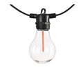 Outdoor waterproof string lights with 10 LED bulbs on a 5-metre cable for garden and event use