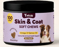 Can of Skin Beauty Hair Soft Granules pet supplement powder for cats and dogs, 300g content.