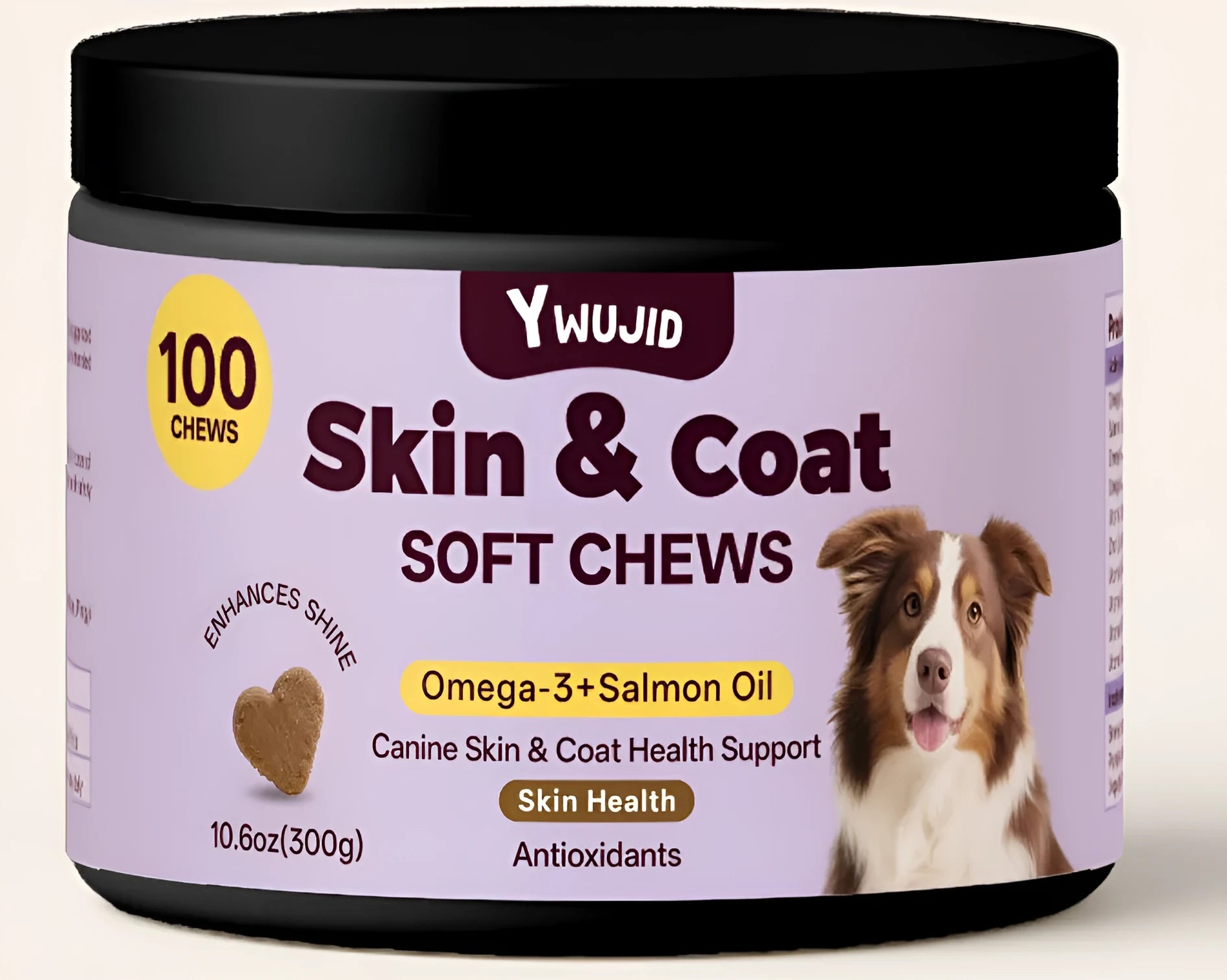 Can of Skin Beauty Hair Soft Granules pet supplement powder for cats and dogs, 300g content.