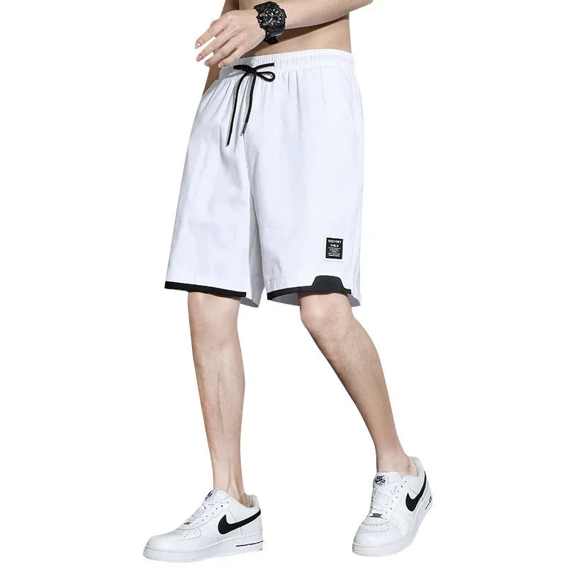 Japanese style cotton shorts for teenage boys in plus sizes for summer wear