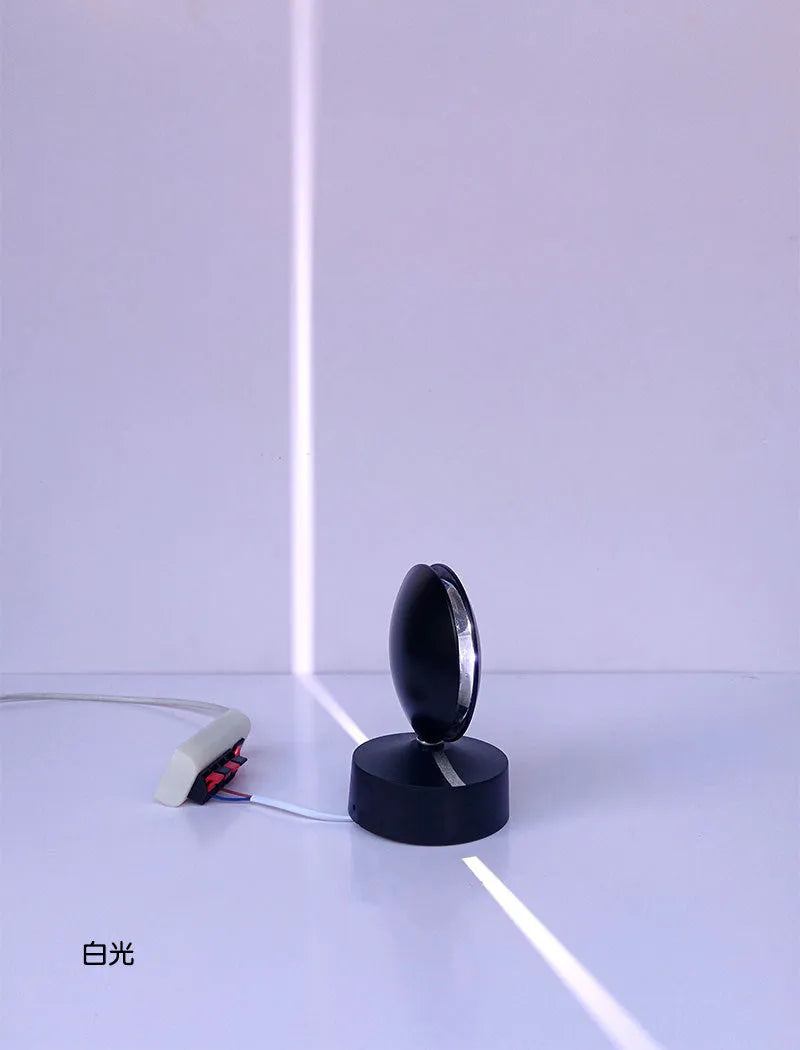 360-degree rotating linear light with RGB remote control in black shell for exhibition display