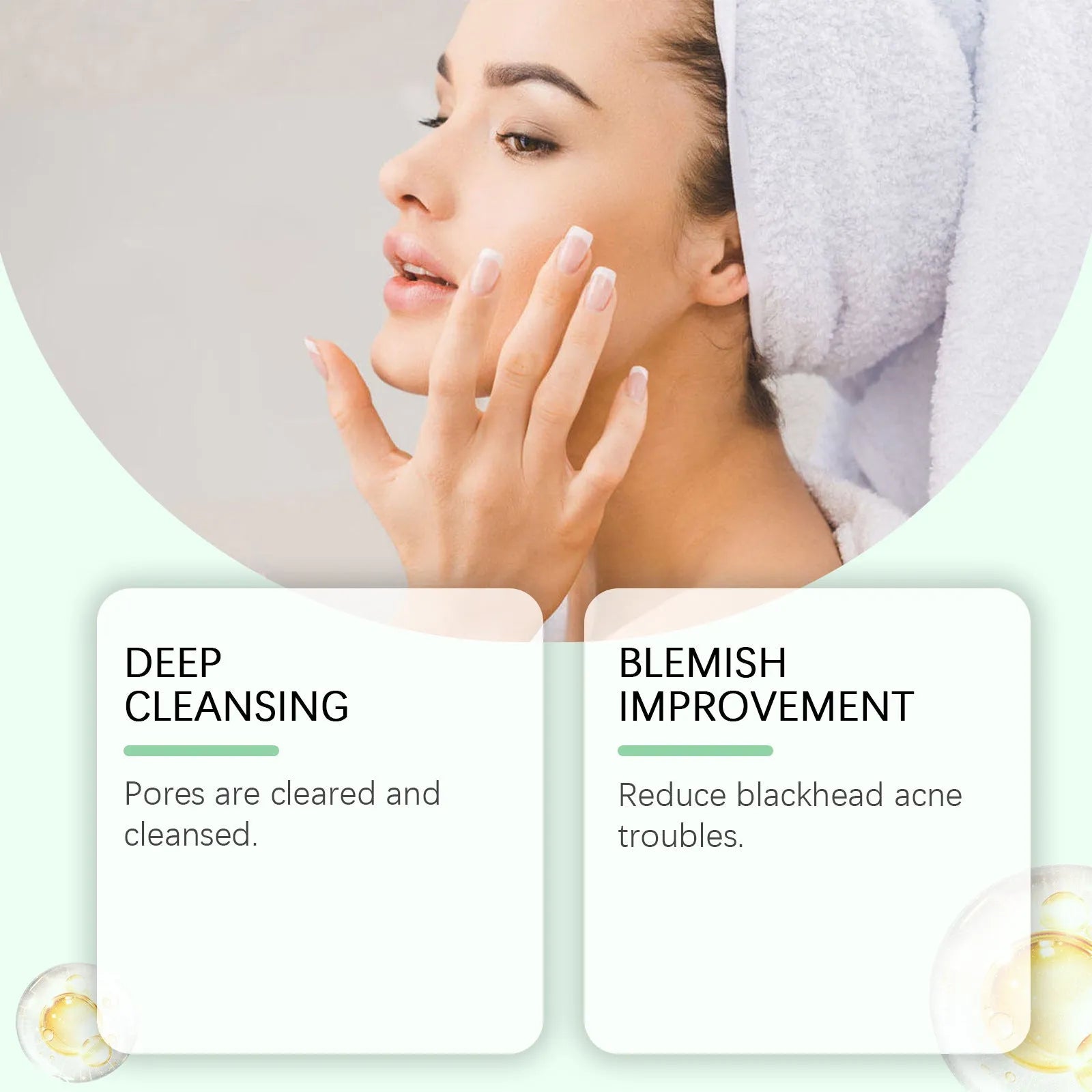 55g tube of pore cleaning mud mask for acne with bentonite clay and moxa leaf extract.