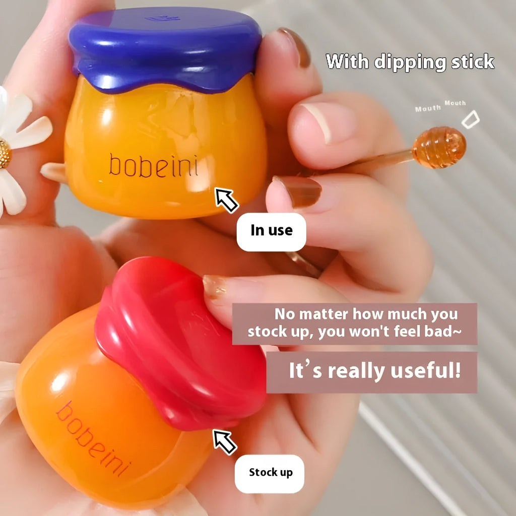Vaseline lip balm pot 9g with small brush applicator in blueberry or pomegranate flavour