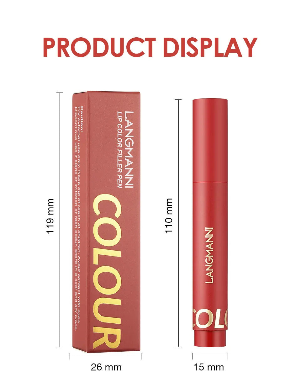 Liquid lip liner waterproof lifting 3ml in three colour options #1 #2 #3