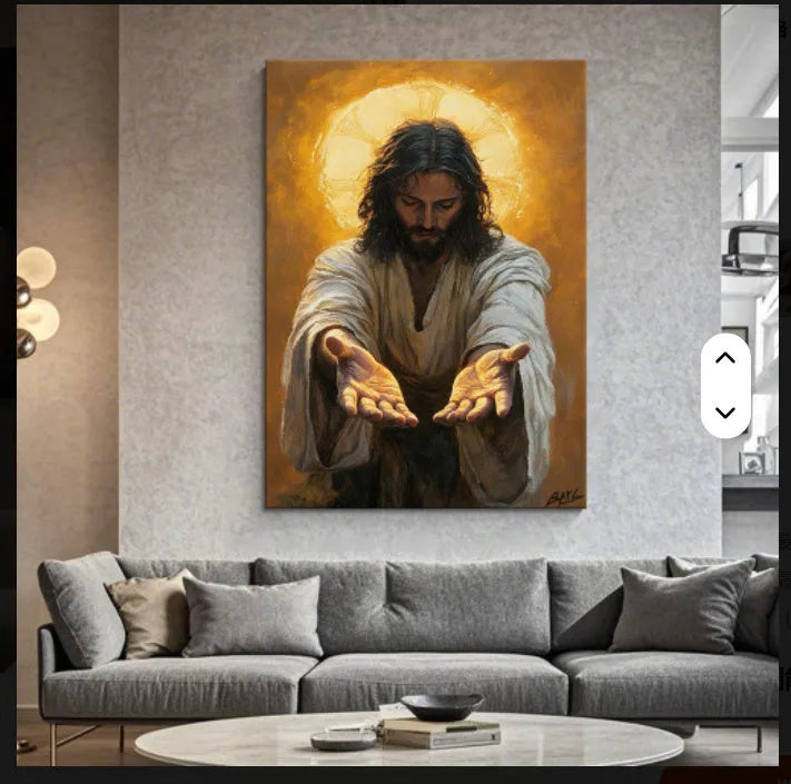 Unframed canvas painting core, 30x40cm inkjet print with 0.5cm white edge for bedroom or living room wall art