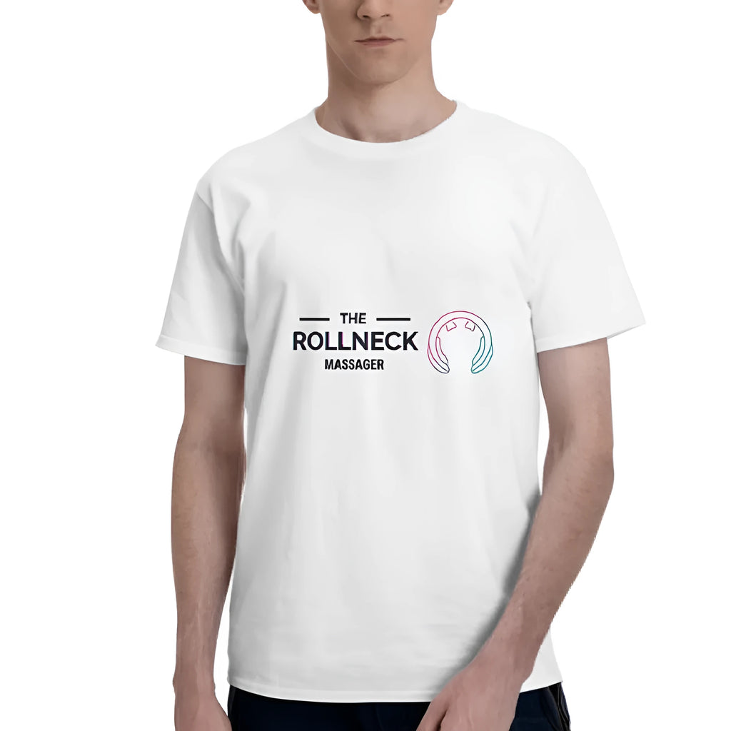 Cotton print T-shirt with relaxed fit short sleeves and crew neck