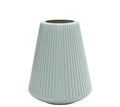 Colourful melamine plastic decorative flower vase in blue, green, pink, or white, 16cm by 20cm
