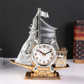 Gold or silver plastic fashion alarm clock with packaging dimensions 22.6cm × 9.6cm × 15.5cm