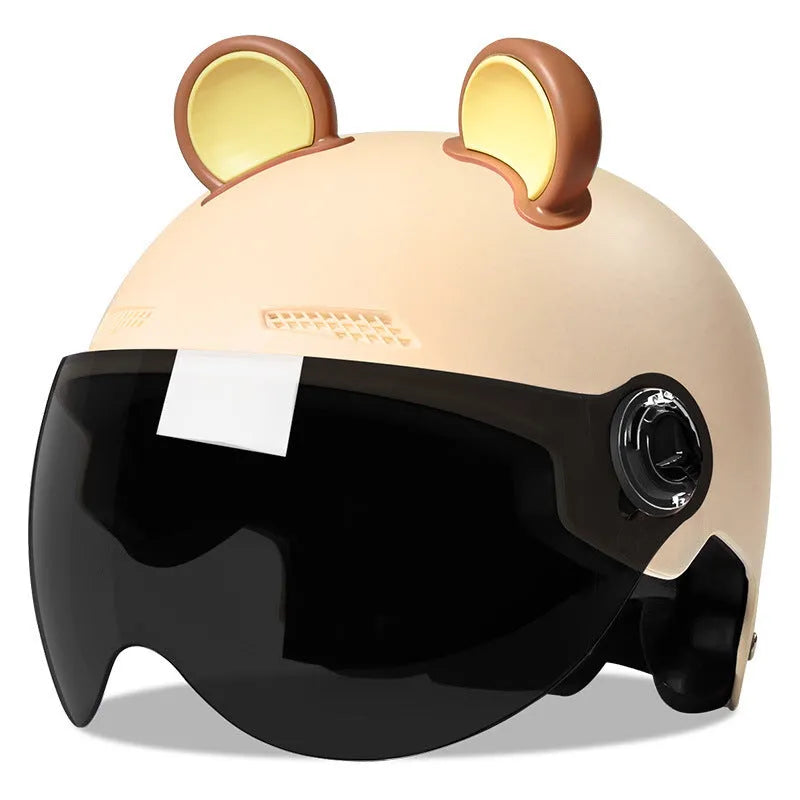 Adult electric bicycle helmet in multiple colours with ABS hard shell and visor option