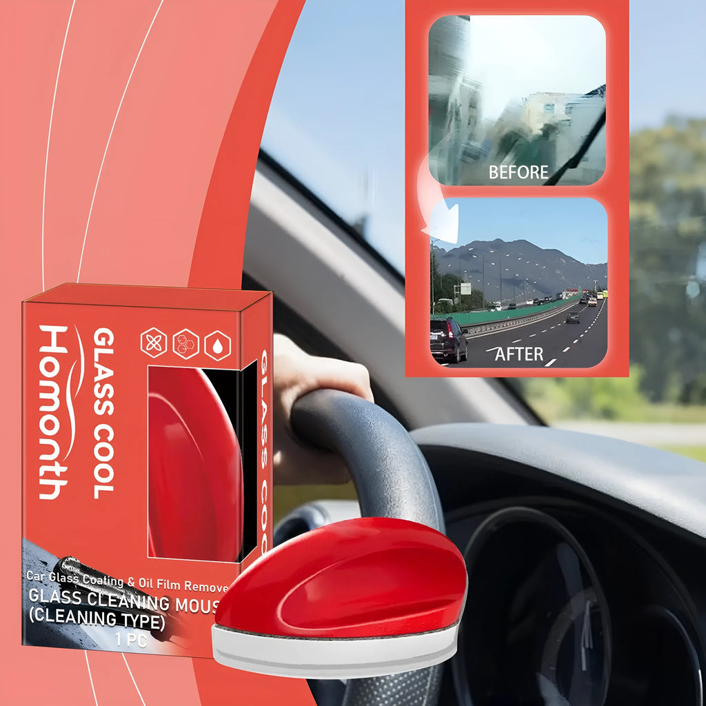 Car glass cleaning and decontamination agent with brilliant polish, water-based formula, 1 pc