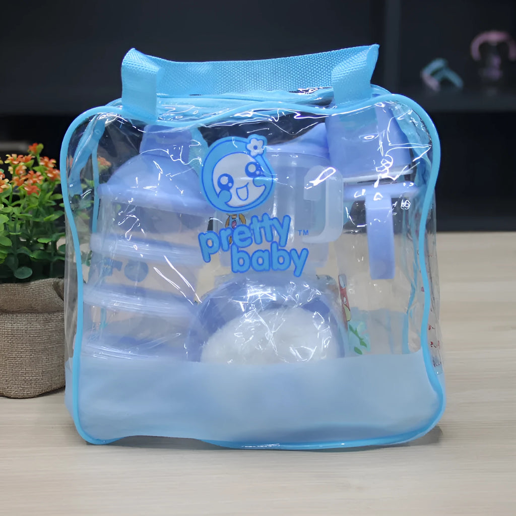 4-piece baby feeding set with plastic bubble box, suction cup, bowl and 250ml bottle