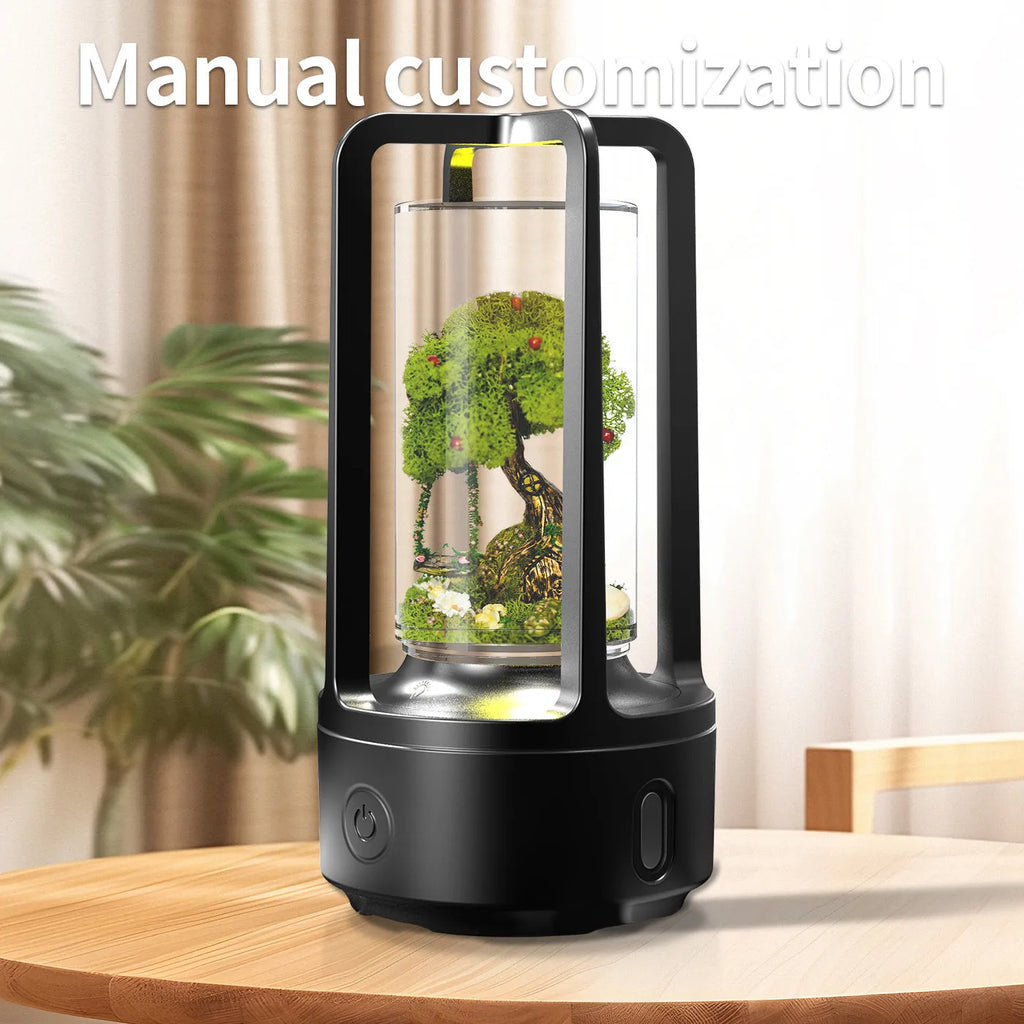 2-in-1 DIY crystal Bluetooth speaker night light with touch resin base, black and white options
