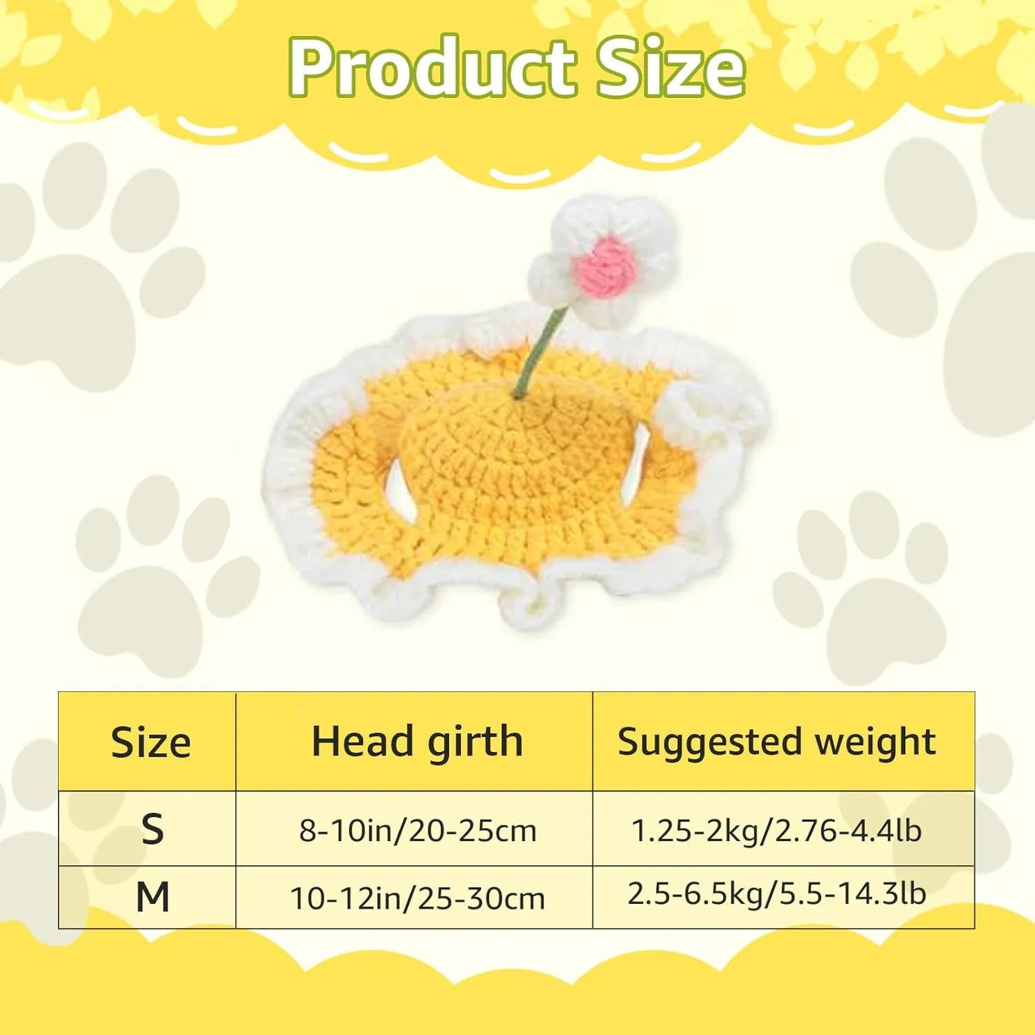 Knitted cartoon design pet hat for cat or small dog in green colour