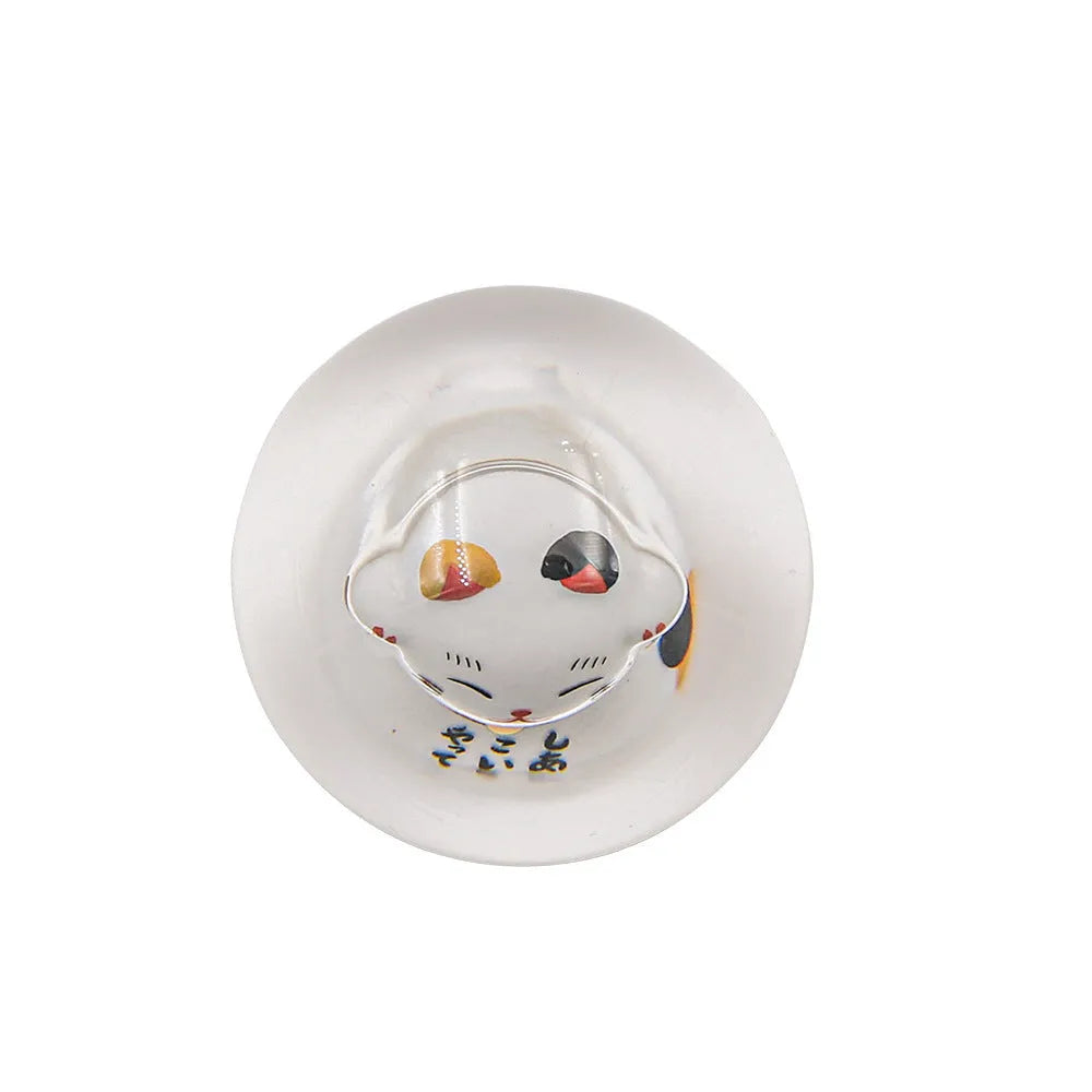 Black JDM Lucky Cat acrylic gear head with three adapters for universal fit