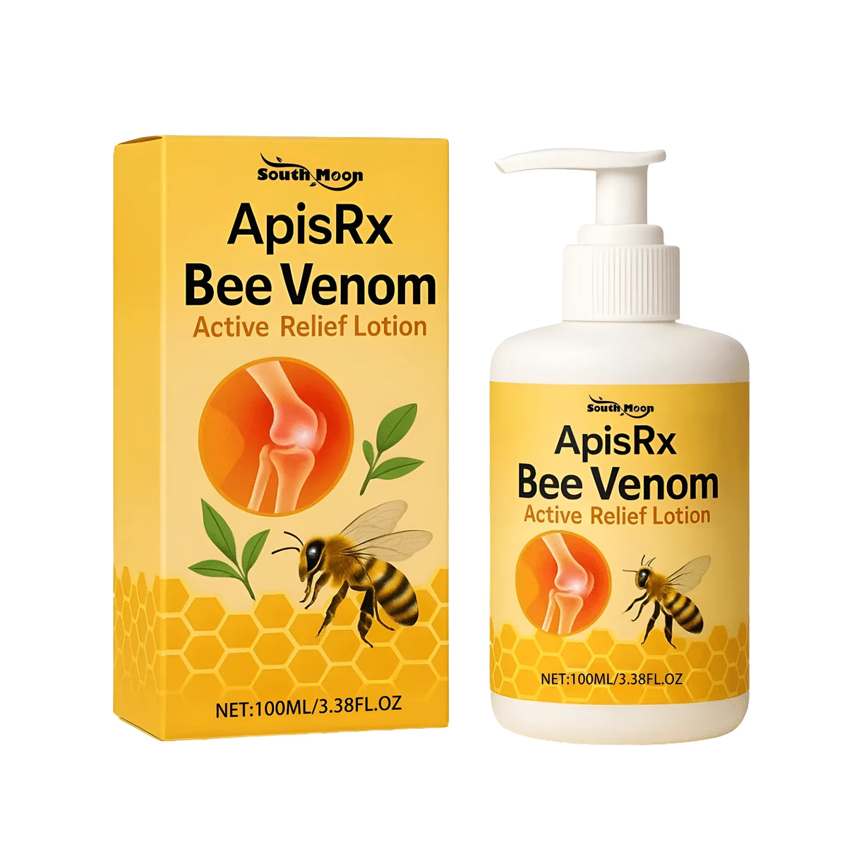 Active Relief Lotion 100ml tube with bee venom and mint leaves for muscle and joint massage