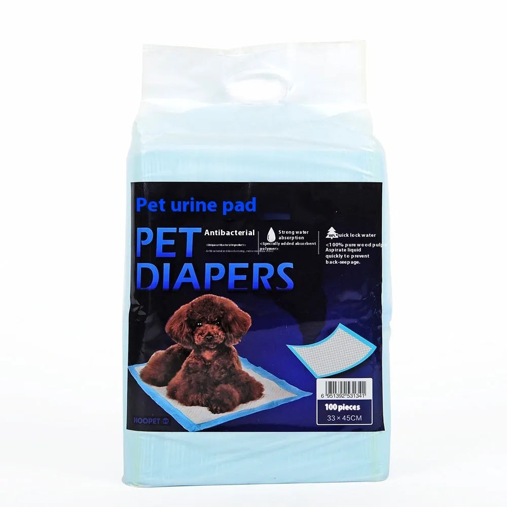 Blue disposable dog diaper for male female puppy toilet training deodorising pet supplies on white background
