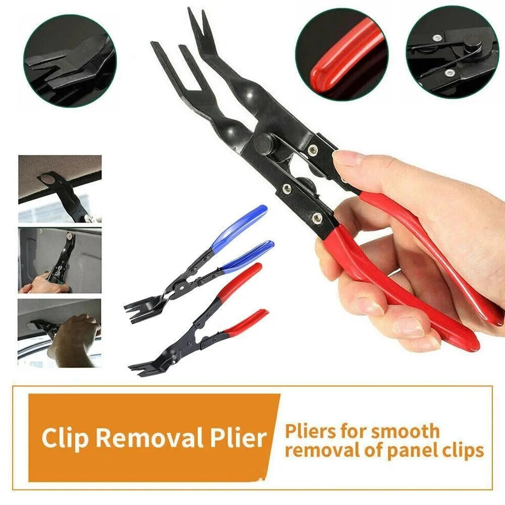 Blue automotive separator pliers tool with 235mm length and 32mm head for car interior disassembly