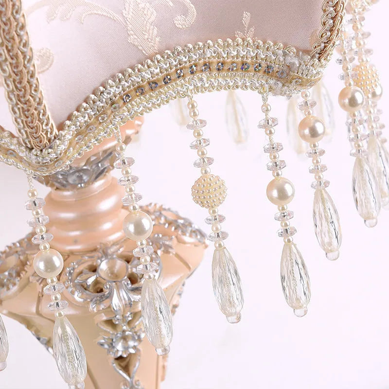 European-style romantic princess table lamp 55cm high with remote control and dimmer switch