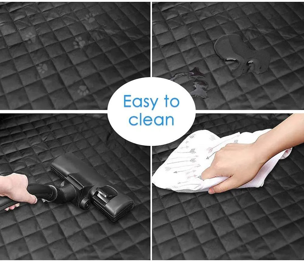 New waterproof dog car boot mat in grey 600D Oxford cloth with anti-skid net and storage bag for medium and large dogs