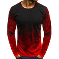 Printed t-shirt in green with short sleeves, available in sizes S to 6XL
