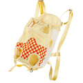 Soft non-woven polyester canvas pet backpack worn on chest for cat transportation in VC orange colour