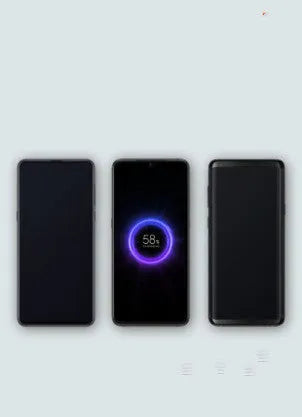 Black and white 10000mAh power bank with wireless charging and USB Type C port.