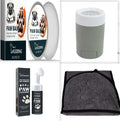 Dog paw balm set with shea butter oat aloe coconut oil vitamin E, 5.5cm balm, washing cup, towel, and sole pads