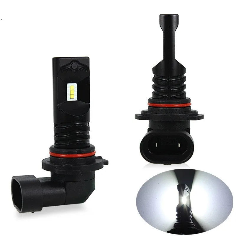 CSP high-power automotive LED fog lamp headlights with aviation aluminium housing and black finish