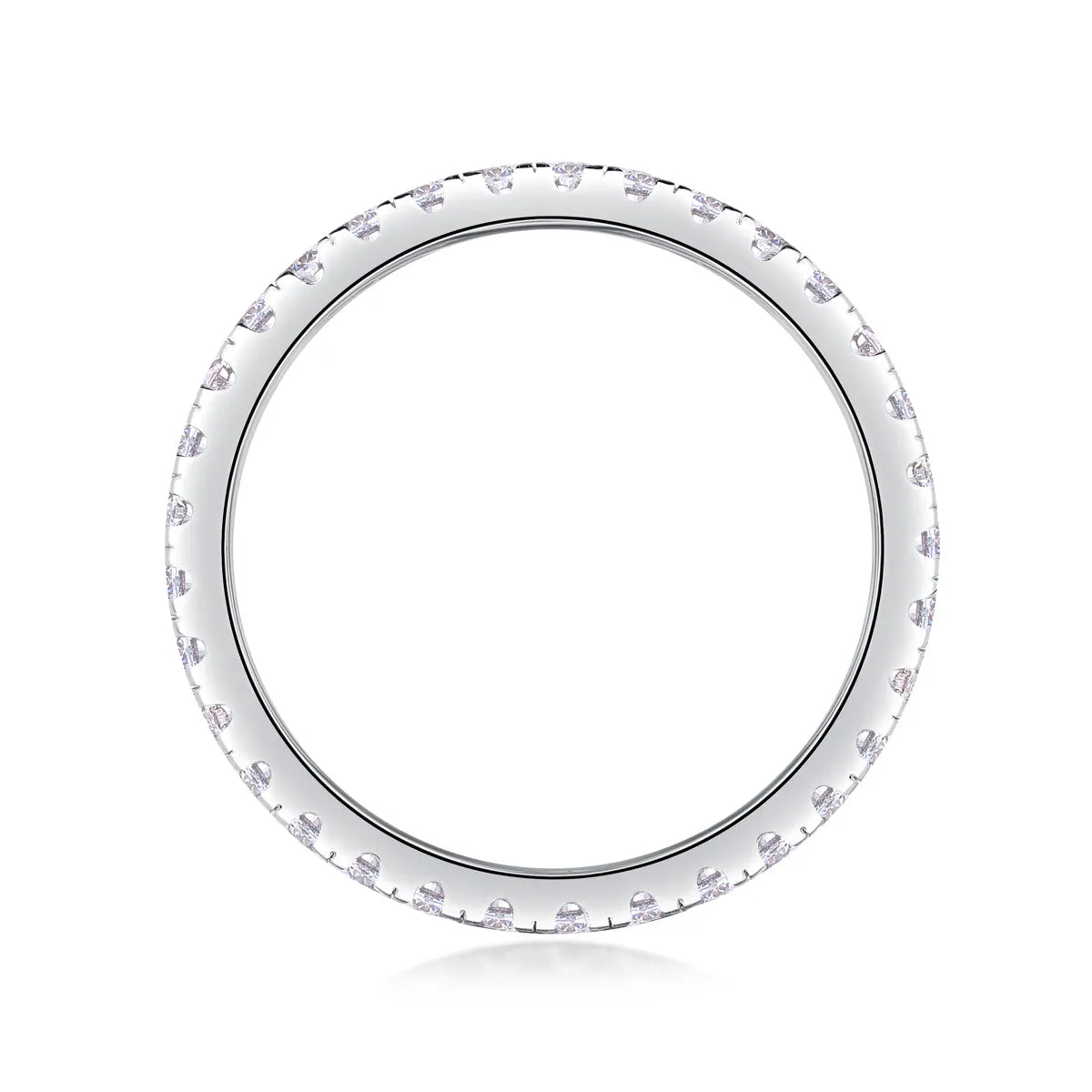Daytime moissanite wedding ring set in gold and rose gold, S925 silver with platinum plating, sizes 5-9, gift box included
