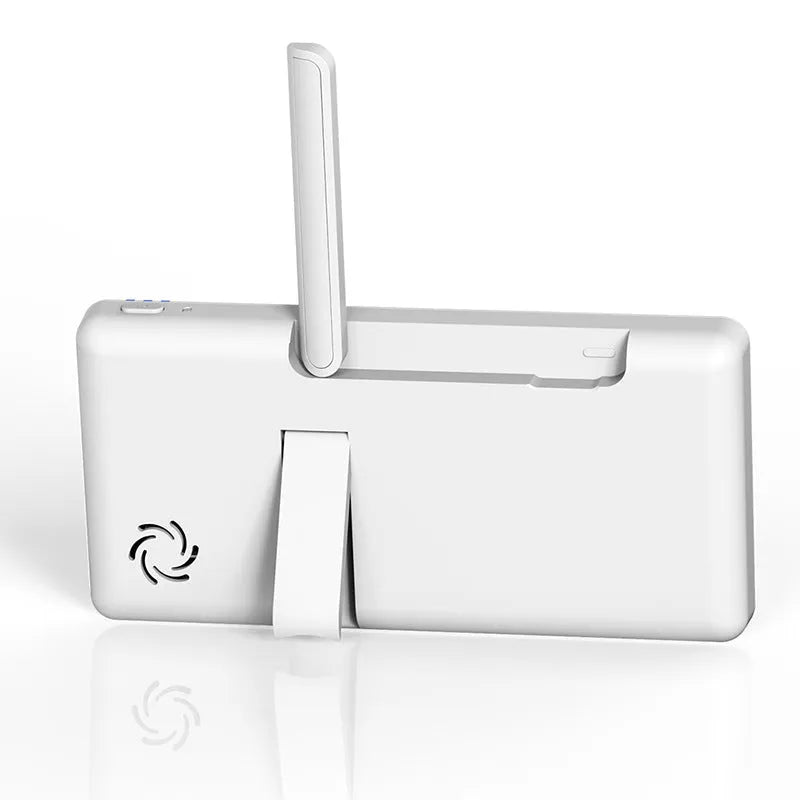 White wireless baby monitor with 5-inch HD screen and temperature display