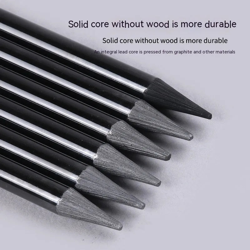 Carbonized Pencil Suit set showing 6 graphite and 3 carbonized pencils on suction card packaging.