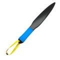 Blue handled nylon dog break stick for training, 35 cm long.