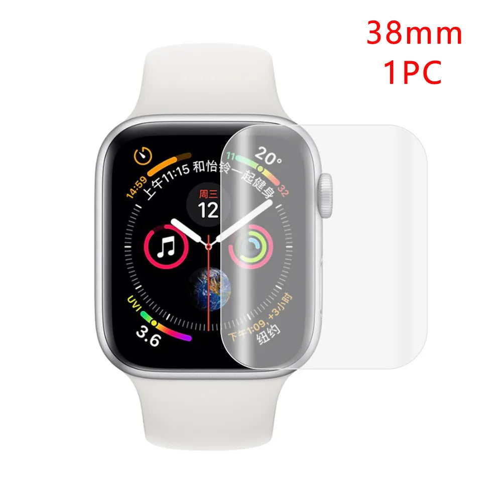 Apple Watch full coverage hydrogel screen protector with scratch resistant coating